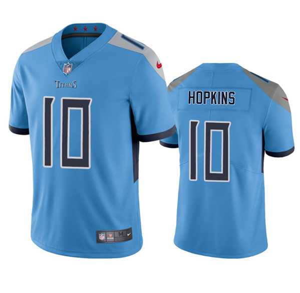 Men & Women & Youth Tennessee Titans #10 DeAndre Hopkins Blue Vapor Untouchable Stitched Jersey->new england patriots->NFL Jersey